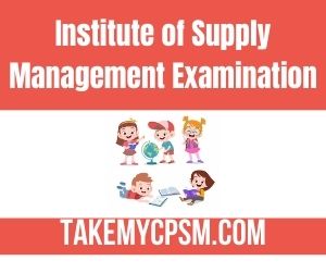 Institute of Supply Management Examination